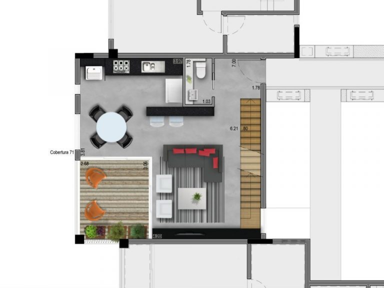Vila Madalena – Aptº Duplex – 1 Dormit. c/ 54,7 m2 – 1 Suite e 1 Vaga Vila Madalena – Aptº Duplex – 1 Dormit. c/ 54,7 m2 – 1 Suite e 1 Vaga